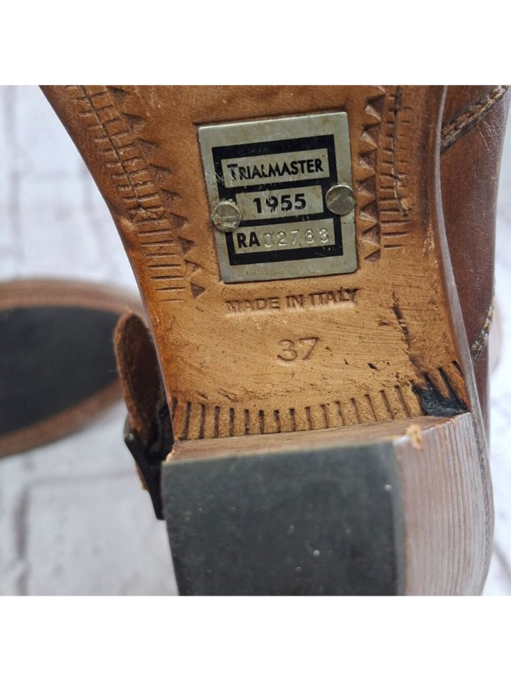Belstaff Trialmaster 1955 Boots Womens Sz 37 EU Brown Leather High Quality Italy - Picture 6 of 8